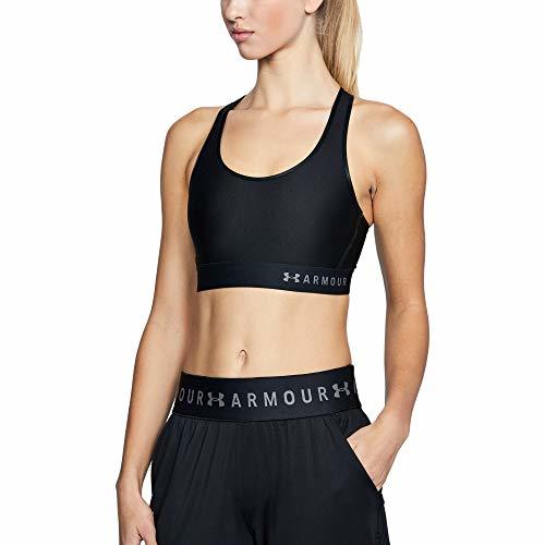 Producto Under Armour Mid Keyhole Sujetador Deportivo, Mujer, Negro