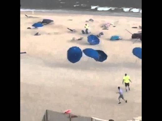 Umbrella Beach Run - YouTube