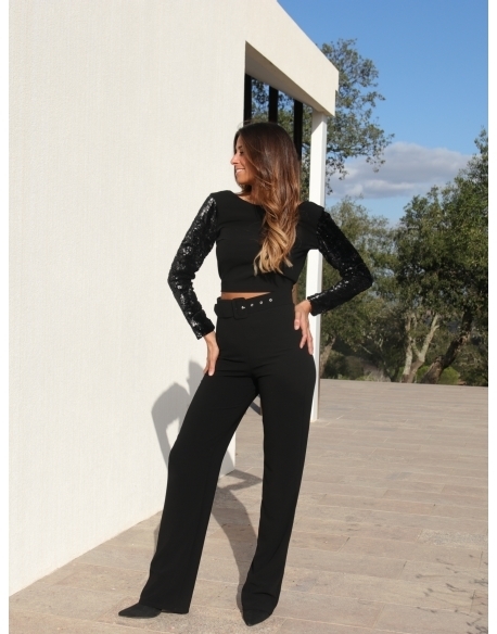 Fashion Hazel High waisted Belted Pants