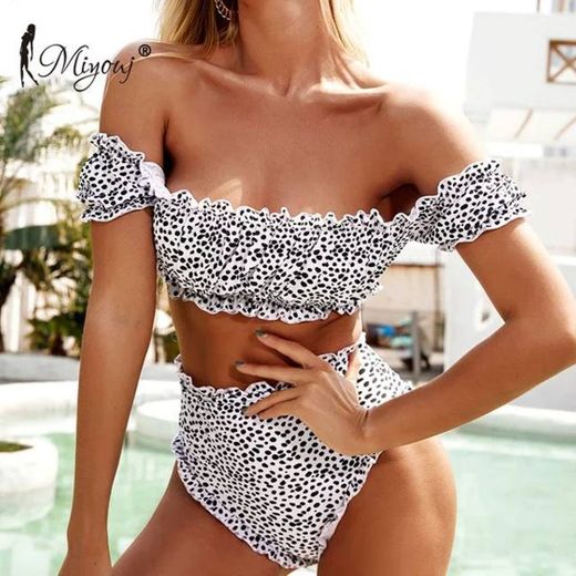 Polka doted bikini!