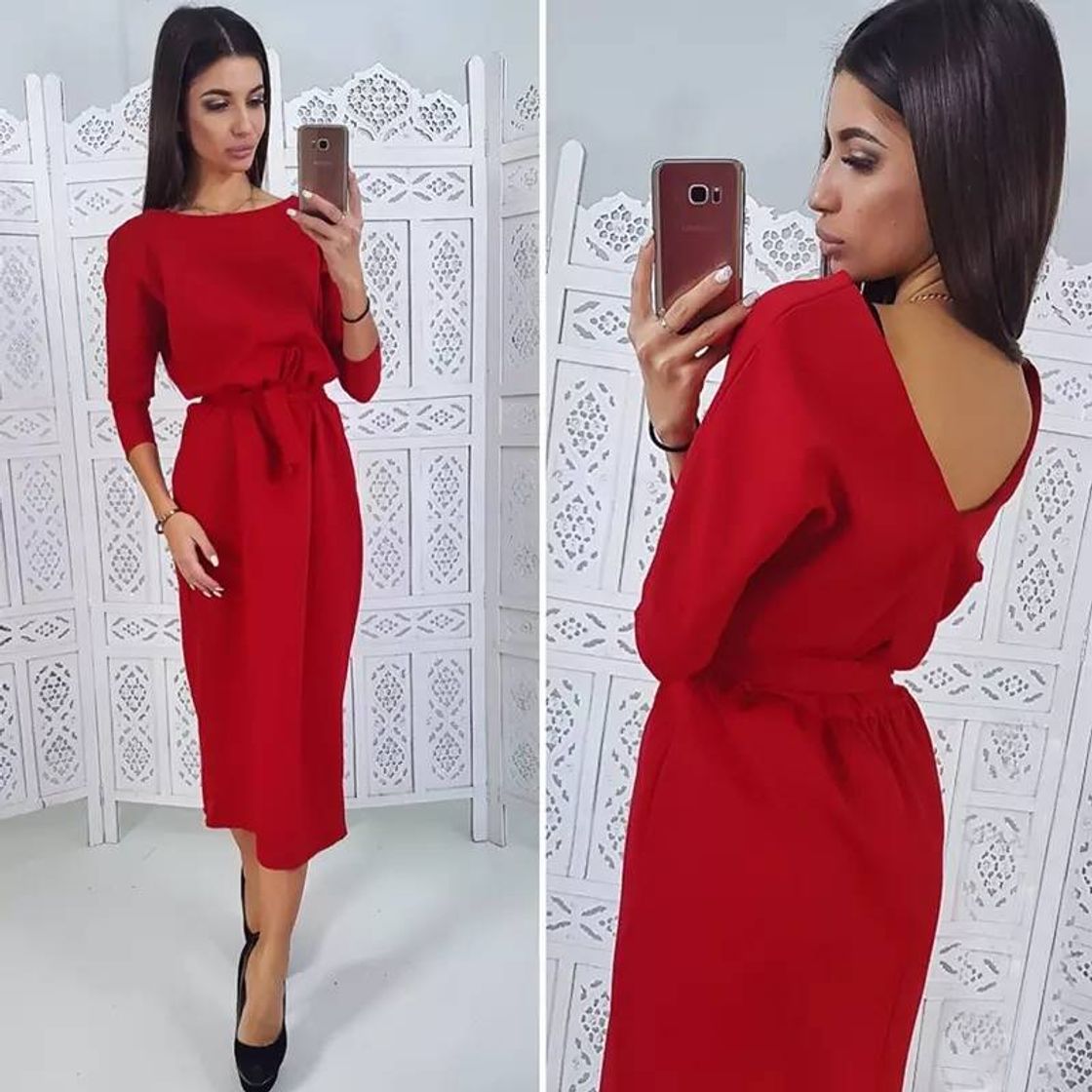 Fashion Vestido vermelho