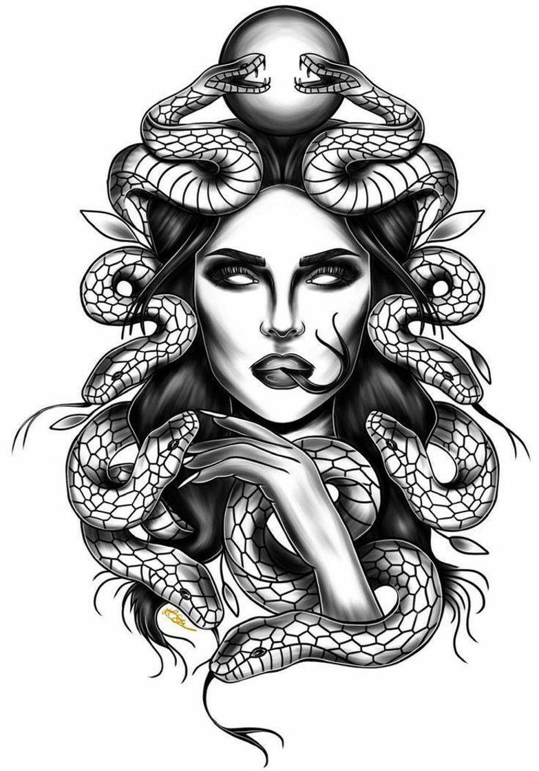 Fashion Tattoo da medusa