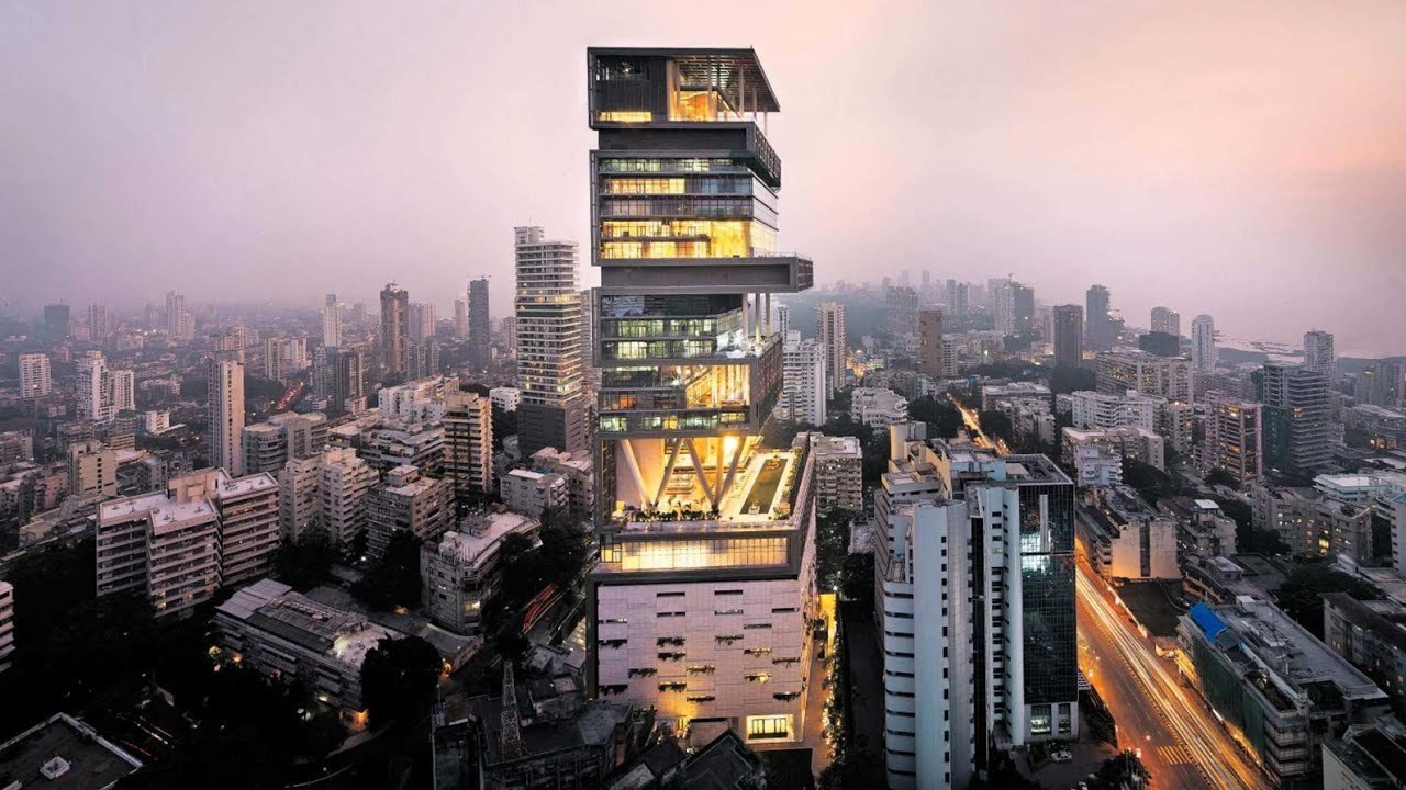 Moda Mukesh Ambani house "Antilia", India in 4k ultra HD - YouTube