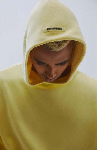 FEAR OF GOD ESSENTIALS Lemonade Pullover Hoodie Yellow