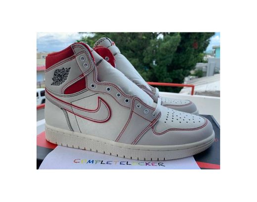 Jordan 1 Retro High Phantom Gym Red