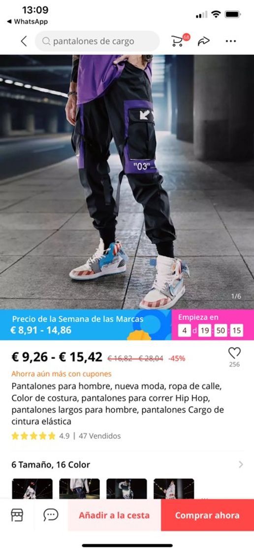 Fashion Pantalón streetwear 