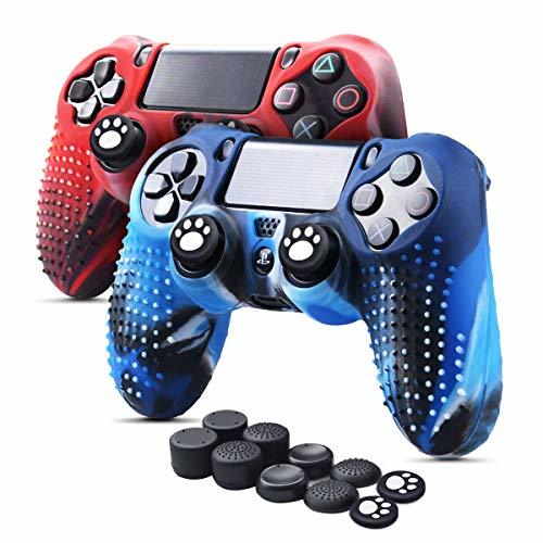 Product 6amLifestyle Funda Protectora Antideslizante de Silicona para Mando PS4, Carcasa para Sony