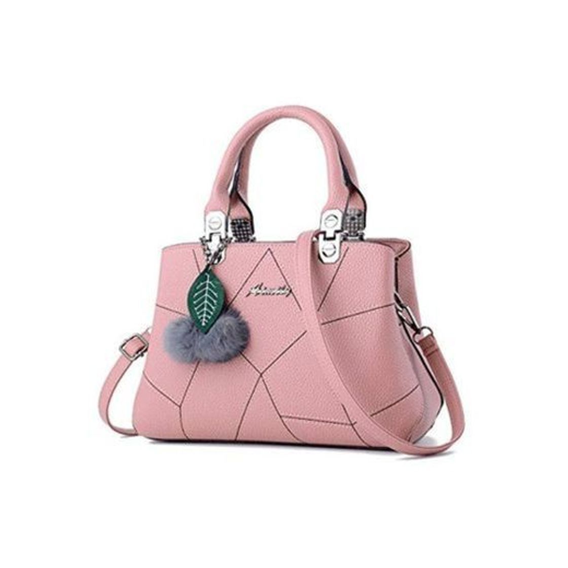 Fashion GD Bolso de Hombro para Mujer Bolso de Mujer Diagonal con Estampado de Moda Dulce Rosa Claro