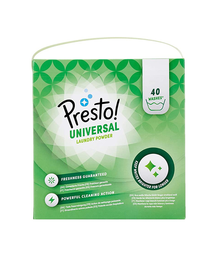 Social Presto! Detergente universal en polvo