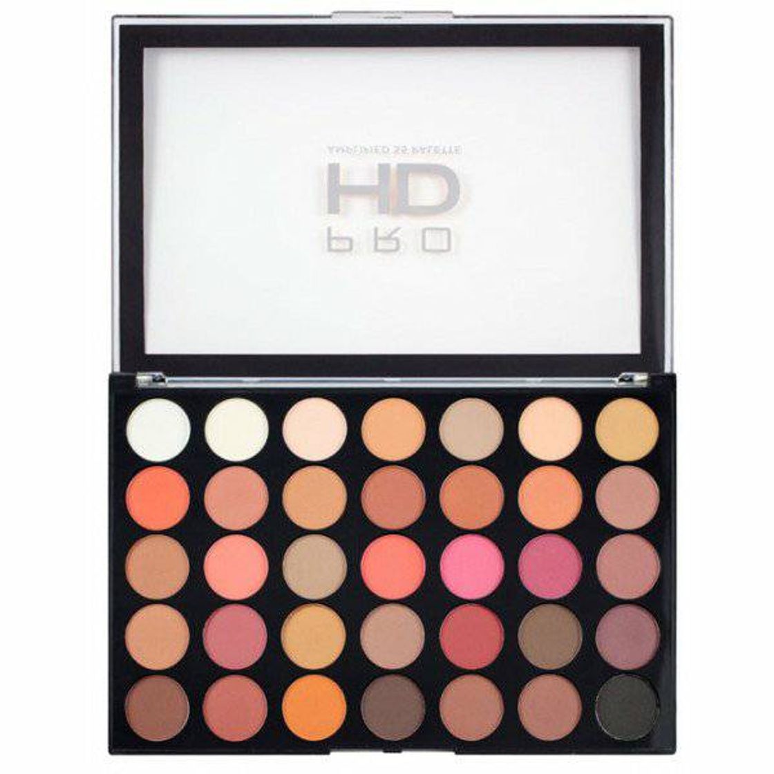 Product Makeup Revolution Pro HD Amplified Eyeshadow Palette Smoulder Paleta 35 cieni do