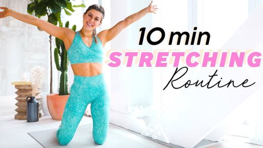 10 min FULL BODY STRETCH + FLEXIBILITY ROUTINE // Beginner ...