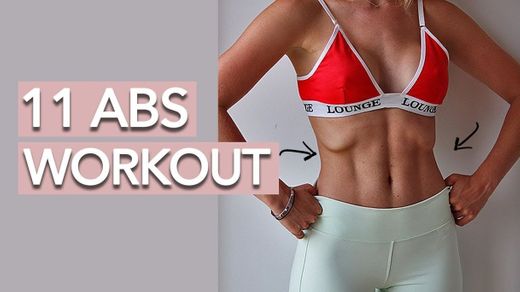 11 Line Abs Workout (No Equipment) - YouTube