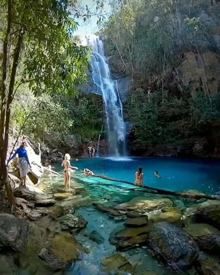 Moda Cachoeira de Santa Bárbara - Cavalcante/GO - Brasil 🇧🇷