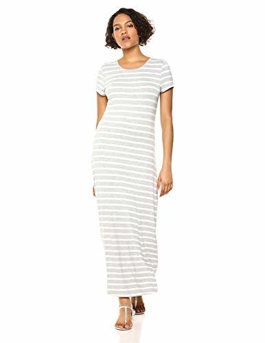 Producto Amazon Essentials - Vestido largo de manga corta para mujer, French Stripe