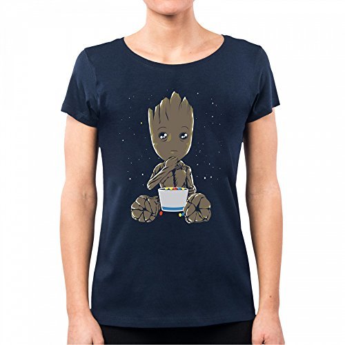Social PACDESIGN Camiseta Mujer Eating Candies Guardians of Galaxy Groot Dj0039a