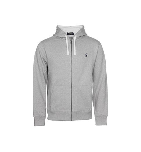 Ralph Lauren para Hombre Polo Classic Style Algodón Forro Polar Sudadera con Capucha Gris Gris L