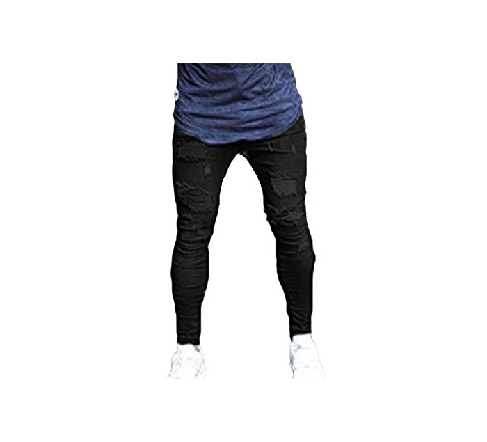 Social Pantalones Vaqueros de Hombre Pantalones Vaqueros Pitillo Super Stretch Pantalones Vaqueros de