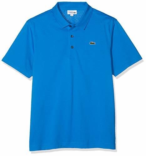 Social Lacoste L1230, Polo de Manga Corta para Hombre, Azul