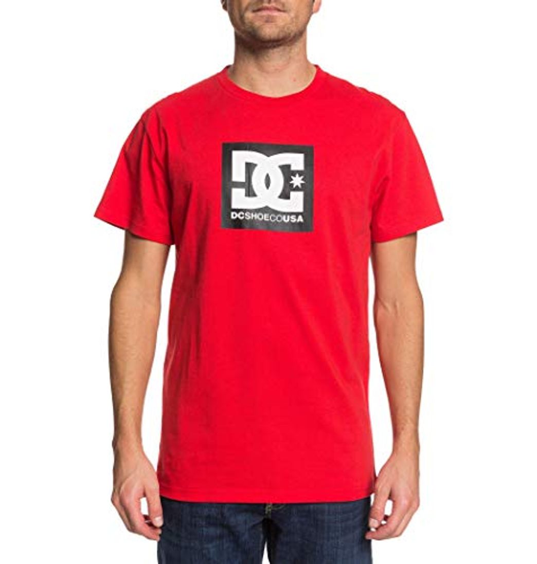 Moda DC Shoes Square Star - Camiseta para Hombre Camiseta