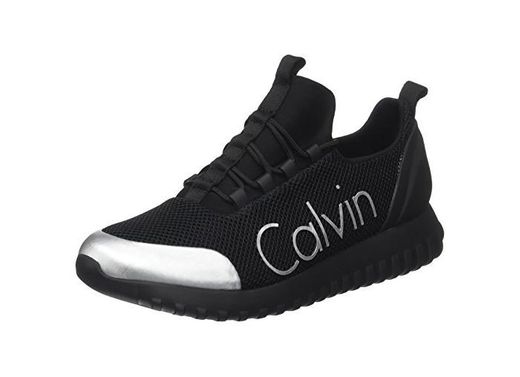 Calvin Klein Jeans Ron Mesh/Brushed Metal, Zapatillas para Hombre, Negro