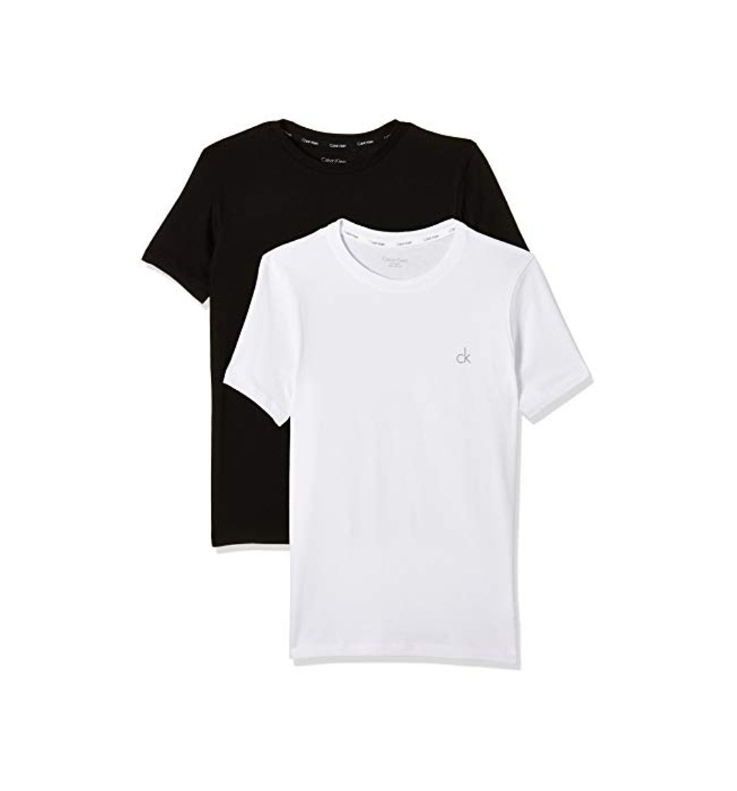 Social Calvin Klein Ss Tee Camiseta, Negro