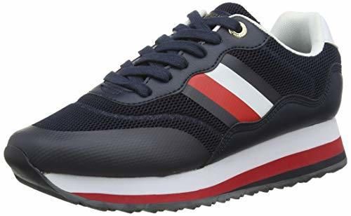 Tommy Hilfiger Sporty Tommy Retro Runner, Zapatillas para Mujer, Azul