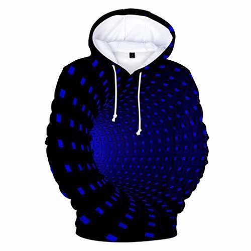 Luckycat Mujeres Hombres Capucha 3D Impresión Hoodie Sudadera de Manga Larga Ropa