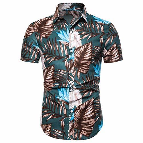 Social LUNULE VENMO Camisas Hombre Camisas Hawaianas Hombre Camisas Hombre de Manga Corta
