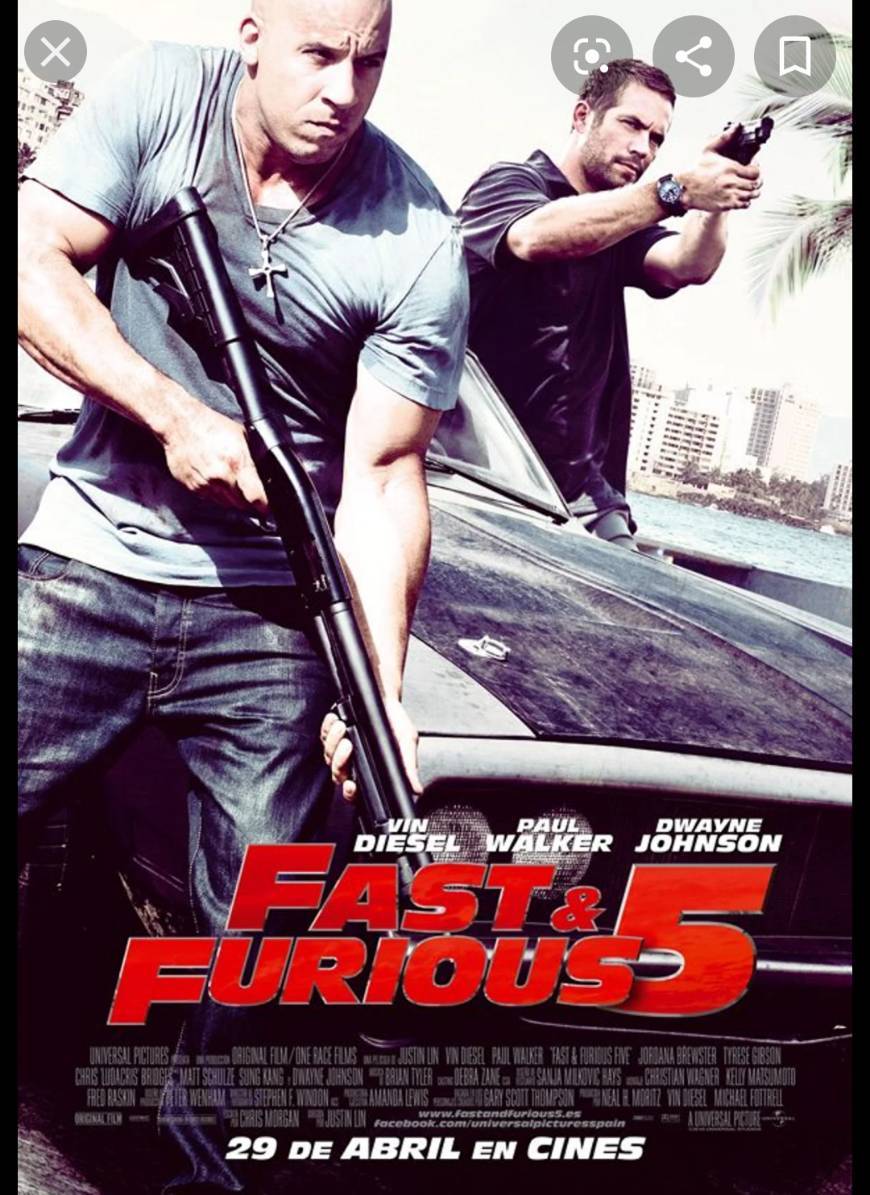 Movie Fast and futious 5