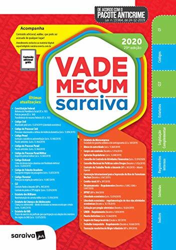 Libro Vade Mecum Saraiva 2020 - Tradicional - 29a. Edicao Atualizado Com o