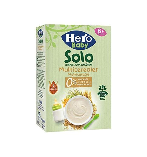 Hero Baby Solo Multicereales Papilla procedente de Agricultura Ecológica Pack de 6