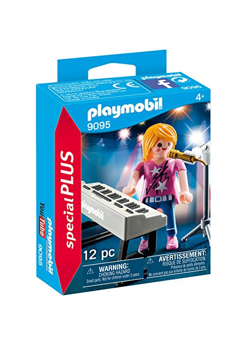 Products PLAYMOBIL Especiales Plus- Cantante con Órgano, Multicolor, Talla Única