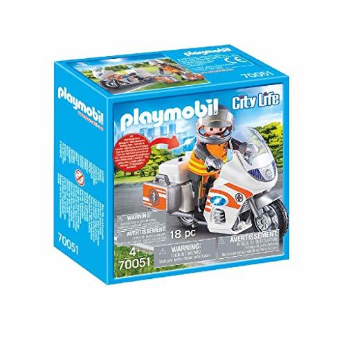 Products PLAYMOBIL Life City Moto Emergencia, Color carbón