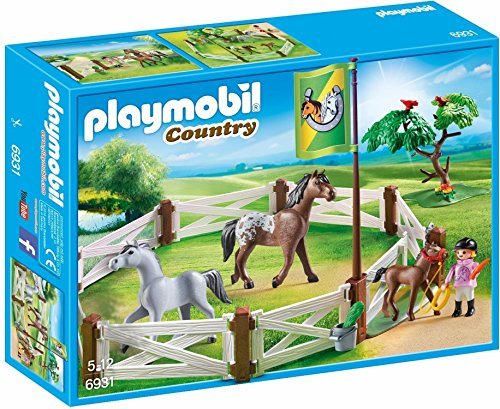 Playmobil-6931 Competición Doma, Color marrón/Blanco