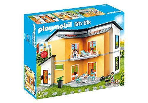 PLAYMOBIL City Life Casa Moderna, con Efectos de Luces y Sonido, a