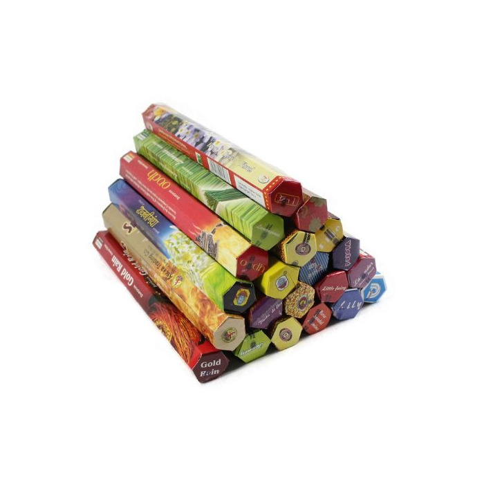 Social Incienso 10 de Juego de la India – Varios aromas de Tulasi o Hem