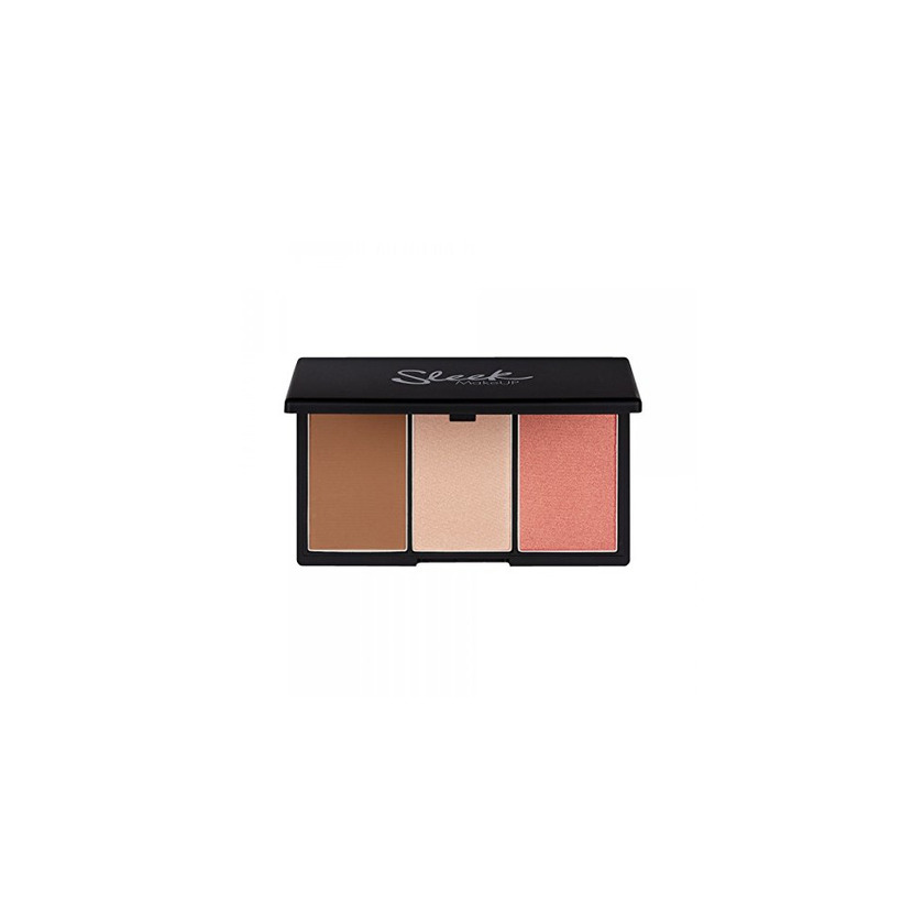 Social Maquillaje Elegante Cara Contorno y Blush Palette forma 20g Luz, Paquete 1er