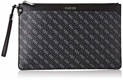 Product Guess - Manhattan Logo, Organizadores de bolso Hombre, Negro