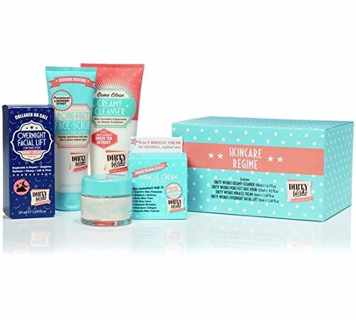 Belleza Dirty Works SkinCare Regime - Pack de regalo que contiene limpiador cremoso