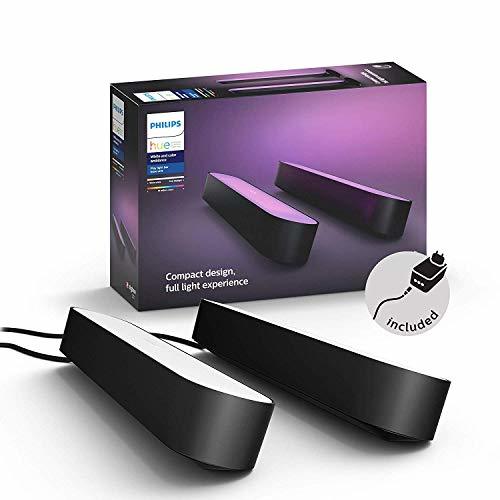 Social Philips Hue Play Barra de luz regulable compatible con Amazon Alexa, Apple