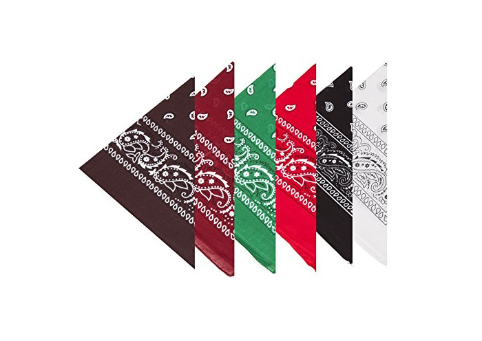 Social BOOLAVARD 100% algodón 1pcs, 6pcs o 12pcs paquete Bandanas con el color