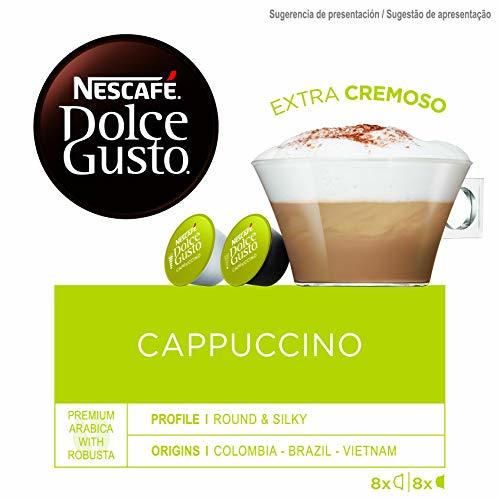 NESCAFÉ Dolce Gusto Café Cappuccino, Pack de 3 x 16 Cápsulas -