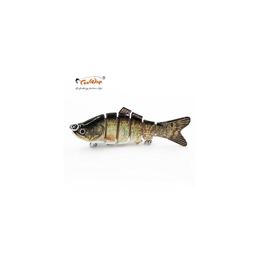 Social Señuelo de Pesca Realista de 6 segmentos