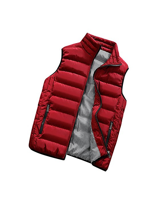 Producto PengGeng Hombre Invierno Calor Chalecos Sin Mangas De Plumas Chaquetas Acolchado Cazadoras