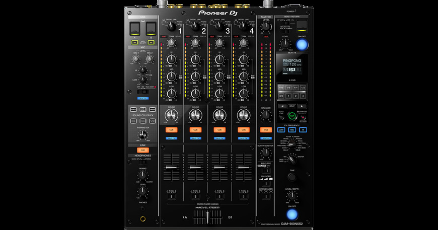 Moda DJM-900NXS2 4-channel digital pro-DJ mixer (black) - Pioneer DJ