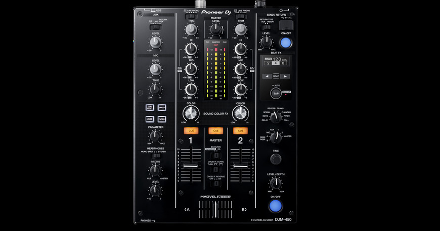 Fashion DJM-450 2-channel mixer (black) - Pioneer DJ