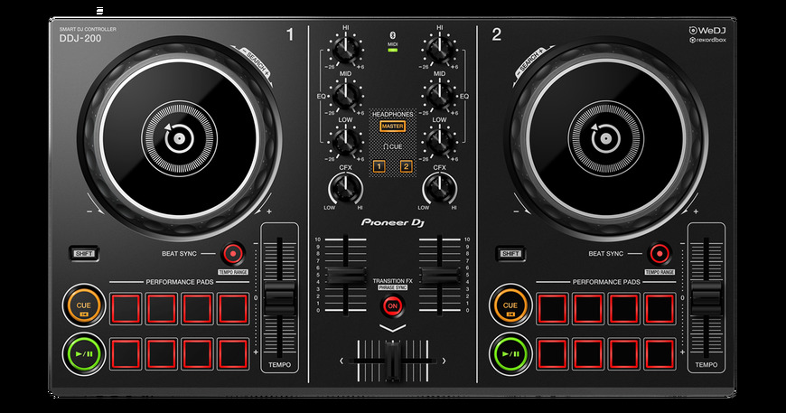 Fashion DDJ-200 Controlador DJ inteligente (negro) - Pioneer DJ