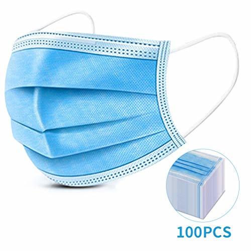 Producto Pretty See 100pcs Tamaño 3-PLY de Cara Libre desechable Azul