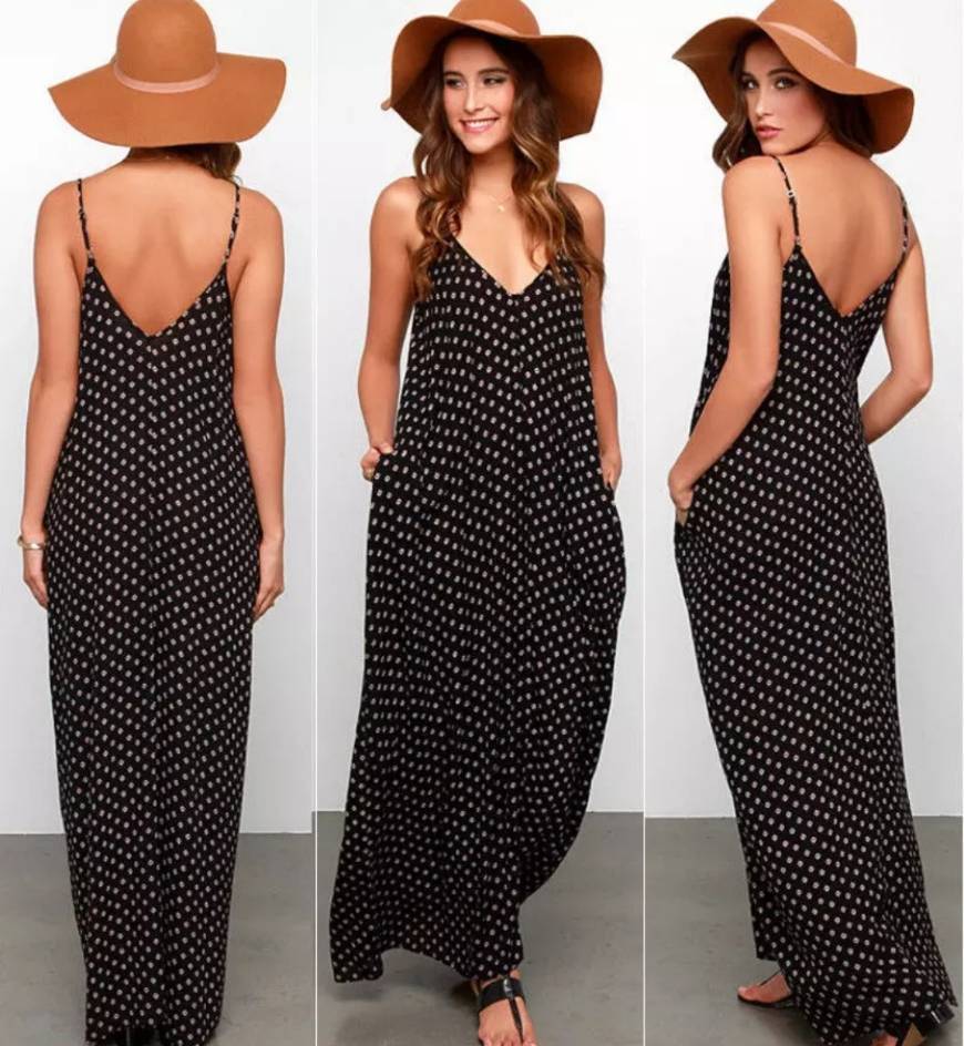 Fashion Vestido Longo Maxi Praia Verão 