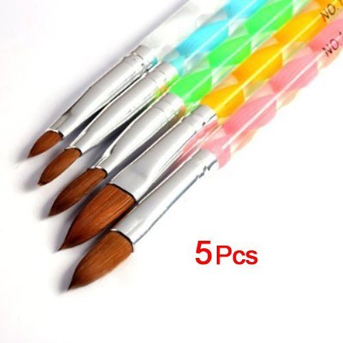 Set de 5 pinceles de amyjazz para uñas